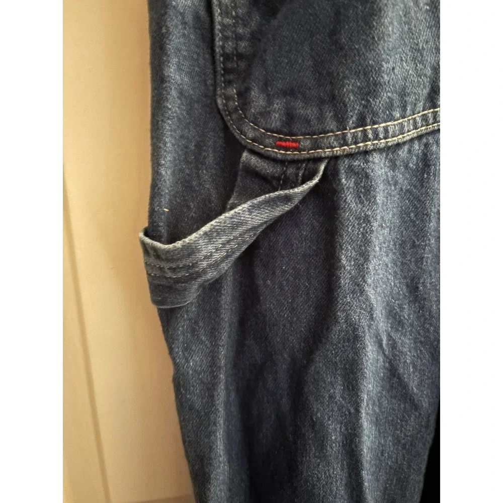 VTG Montgomery Ward Overalls Mens Blue Denim Workwear Painter Farmer Small